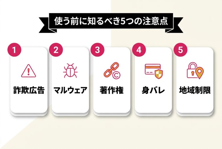 海外エロサイトを使う前の5つの注意点