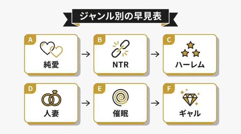 ジャンル別で見る人気エロ漫画家の早見表