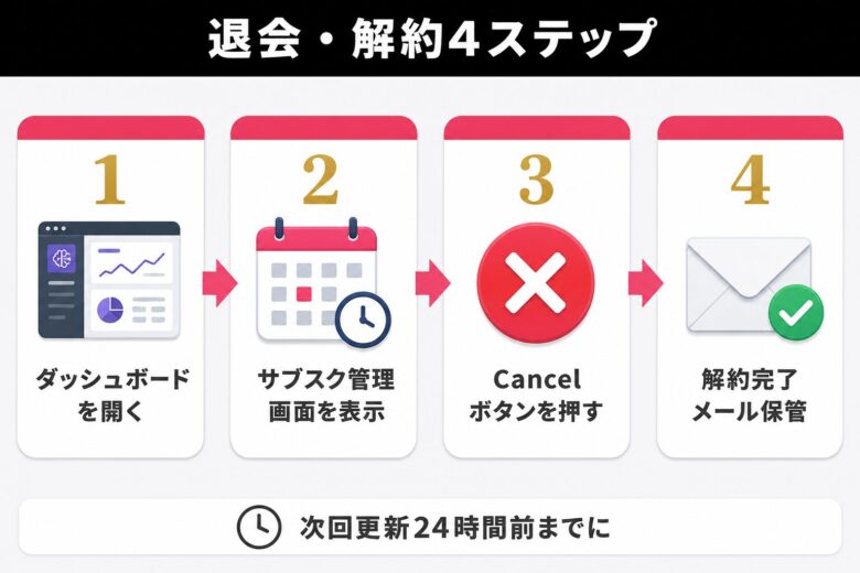 ソウルゲン(SoulGen)の退会・解約4ステップ