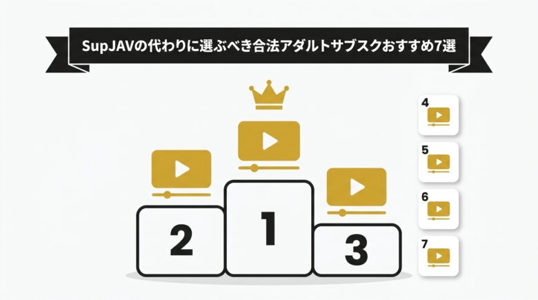SupJAVの代わりに選ぶべき合法アダルトサブスクおすすめ7選