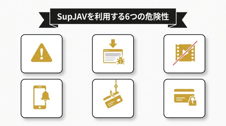 SupJAVを利用する6つの危険性