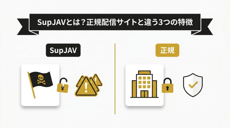 SupJAVとは?正規配信サイトと違う3つの特徴