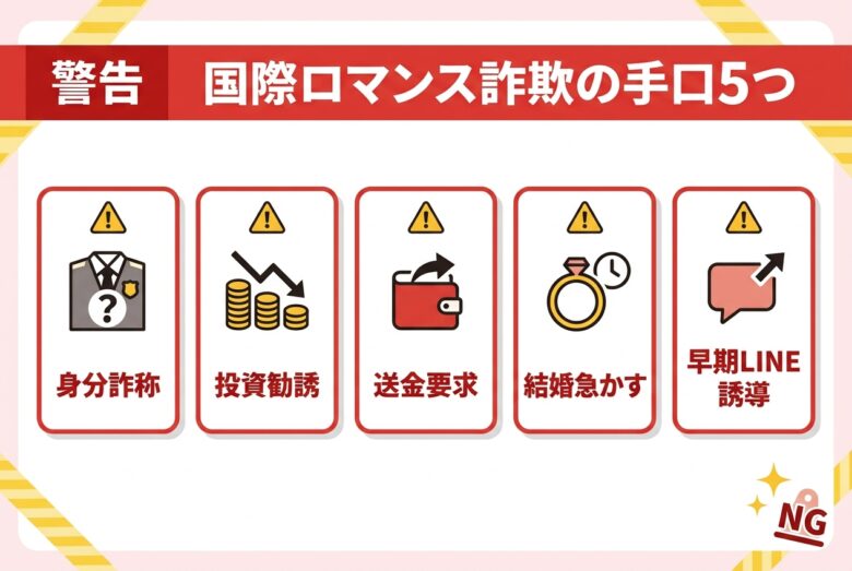 国際ロマンス詐欺の手口5つと対策