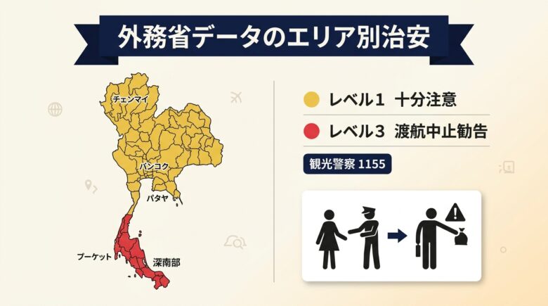 タイ風俗の治安レベル エリア別危険度ヒートマップ