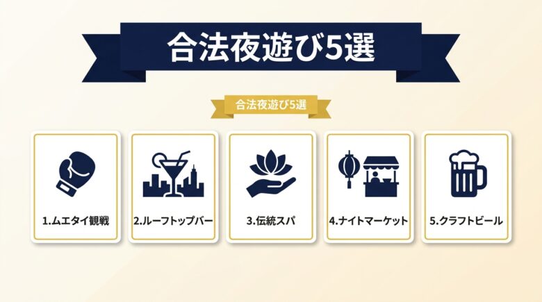 タイで楽しめる合法夜遊び5選 ムエタイ・ルーフトップバー・ナイトマーケット