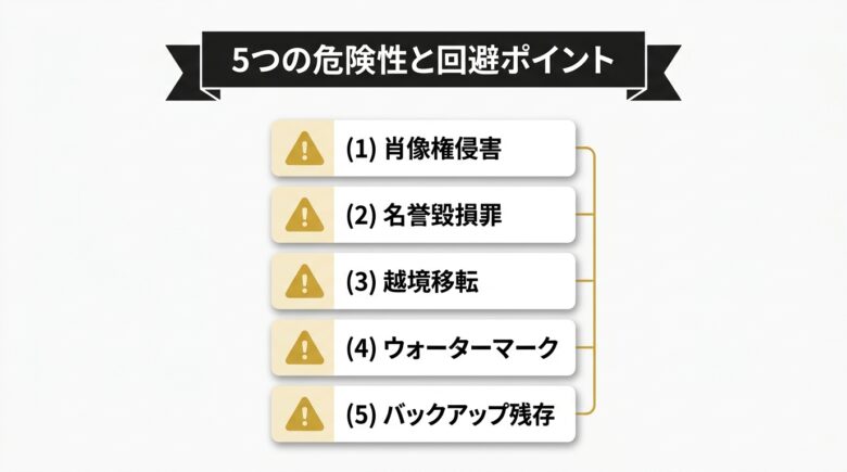 Vidnoz AIで注意すべき危険性5つ