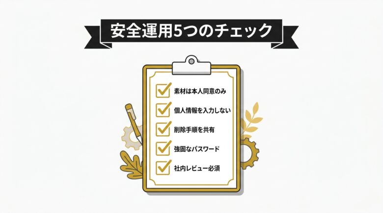 Vidnoz AIを安全に使うチェックリスト5つ