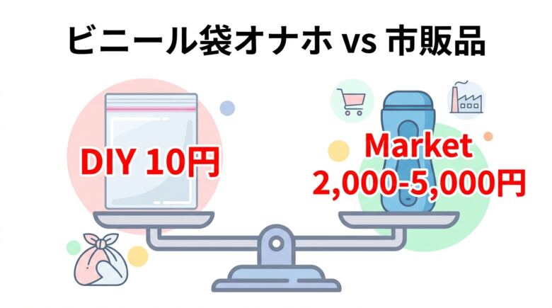 ビニール袋オナホとは?市販品との決定的な違い