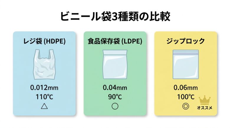 ビニール袋オナホで使える袋の選び方と種類別の特性比較