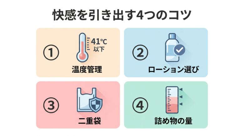 ビニール袋オナホで快感を引き出す4つのコツ