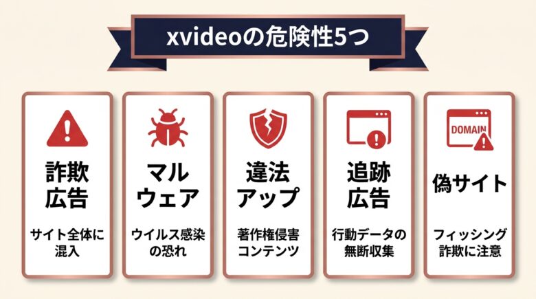 xvideoの危険性5つ 図解