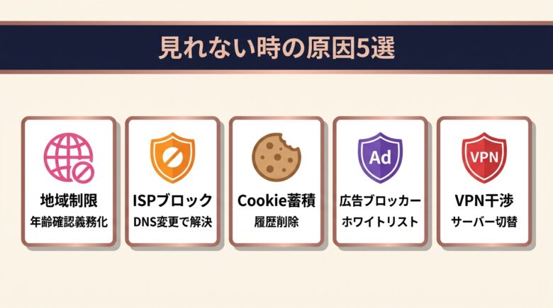 xvideoが見れない時の原因 図解