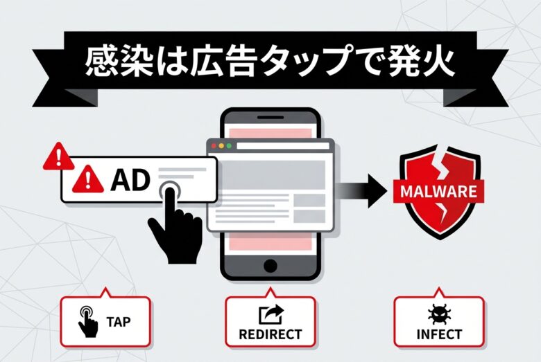 xvideoの感染メカニズム 図解