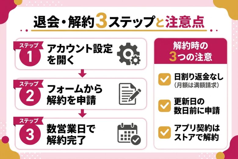 DeepSwapの退会・解約の手順と注意点