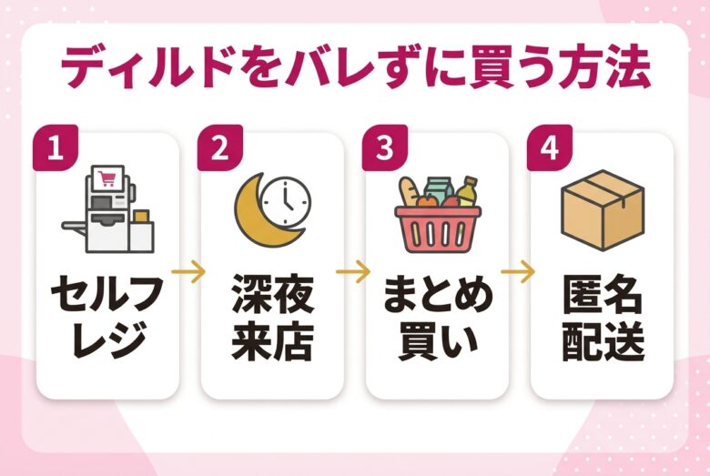 ディルドをバレずに買う方法の図解