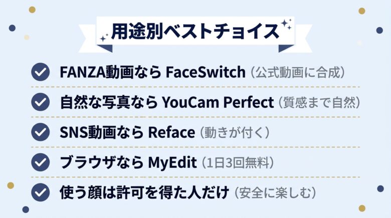 AI顔入れ替えアプリおすすめ8選の用途別ベストチョイスまとめ