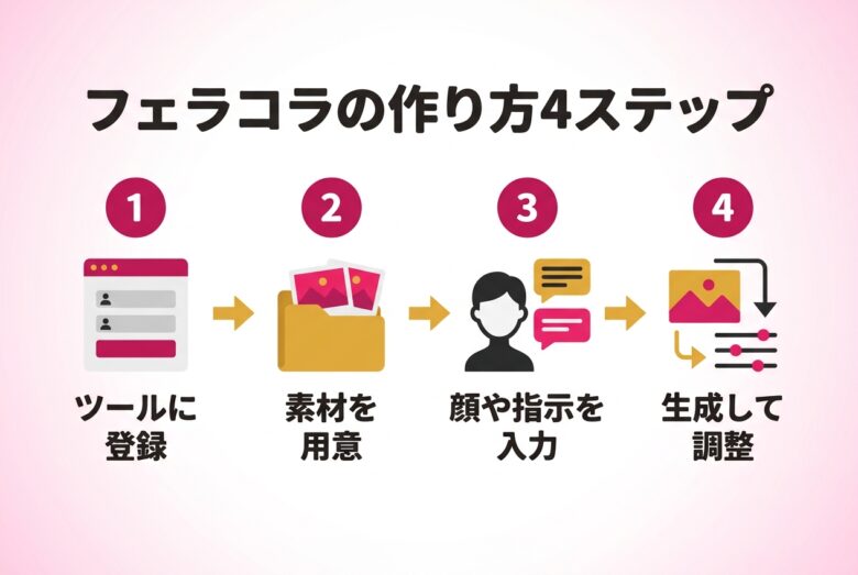 AIでフェラコラを作る4ステップ
