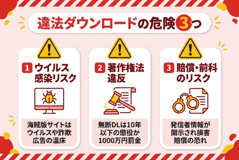 女体化エロゲ違法ダウンロードの危険性