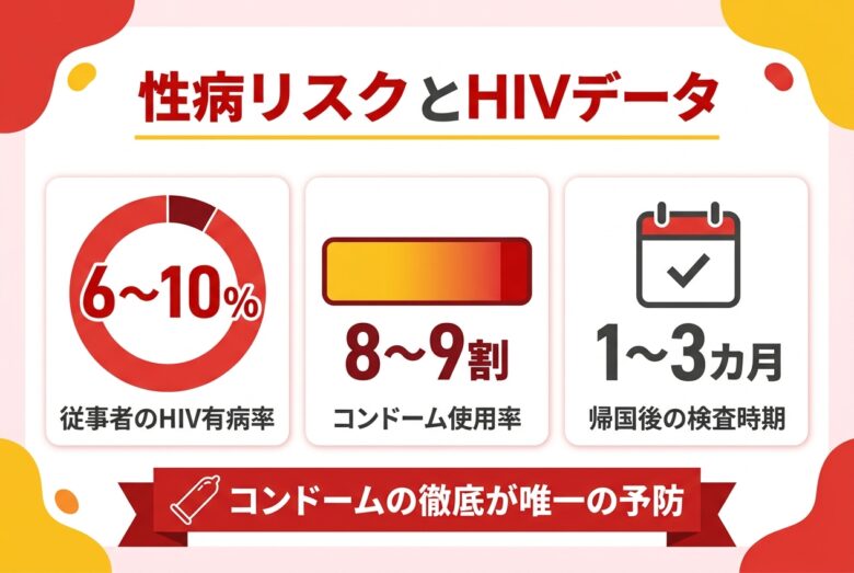 パタヤ風俗の性病リスクとHIVデータ