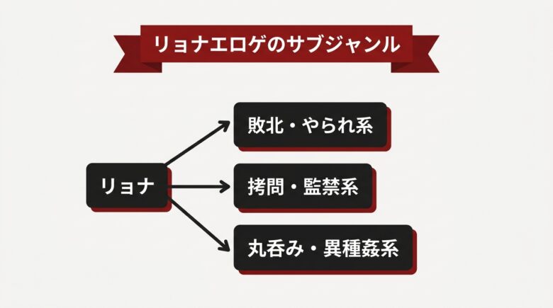 リョナエロゲ サブジャンルの解説図解