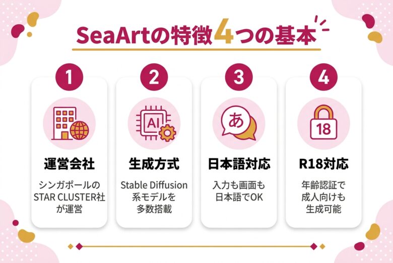 SeaArtの特徴と運営会社