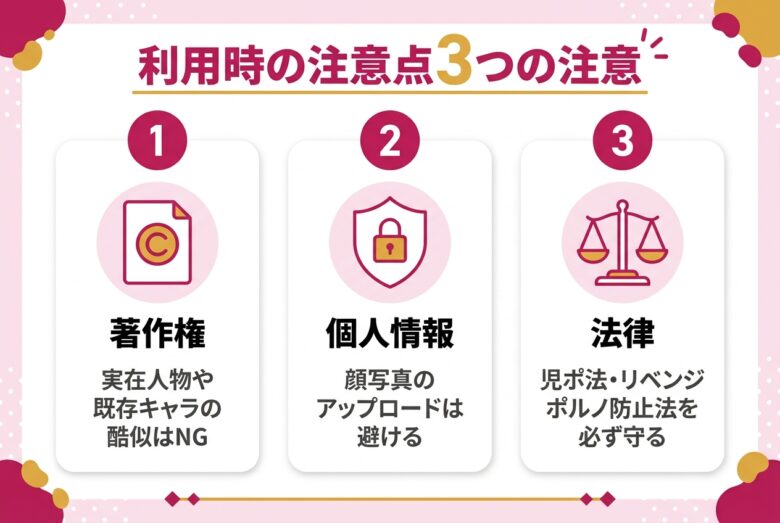 SeaArt利用時の3つの注意点
