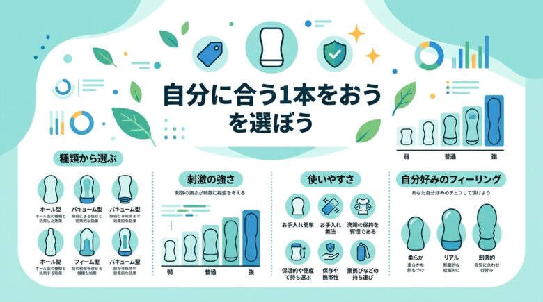 TENGAおすすめの選び方まとめの図解