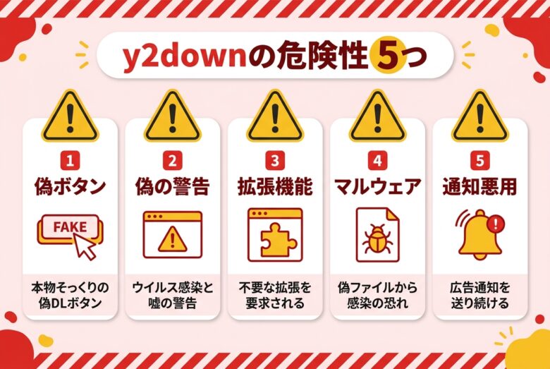 y2downに潜む5つの危険性