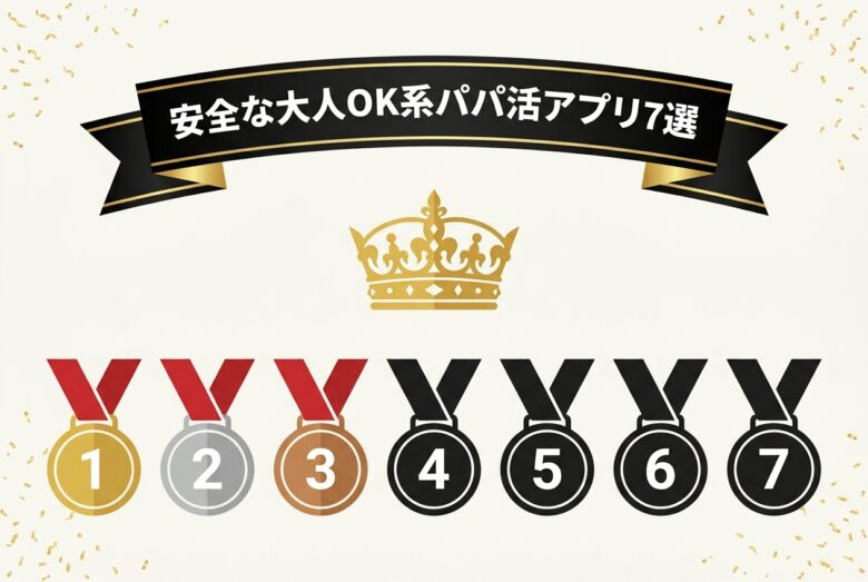 安全な大人OK系パパ活アプリ7選