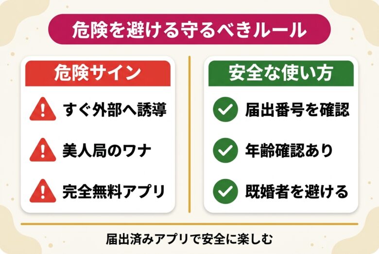 セフレ探しの危険サインと安全な使い方