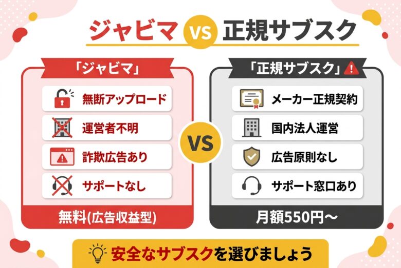 ジャビマとは?正規配信サイトと違う3つの特徴
