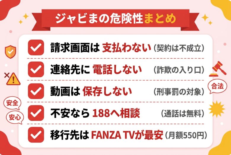 ジャビまの危険性と安全な代替サイトまとめ