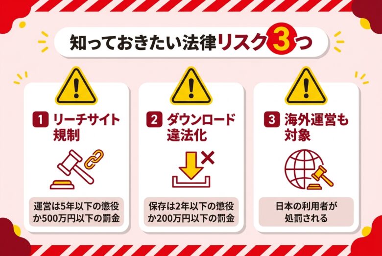 LoveH(ラブエッチ)の違法性とリーチサイト規制・著作権法のリスク