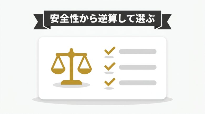 安全性を最優先にダウンロードツールを判断するという結論をまとめた図解