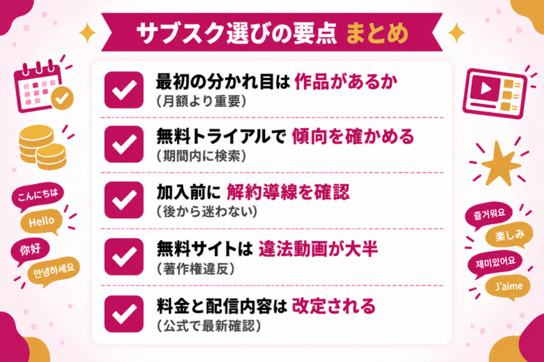 あなたに合ったサブスクでavを楽しもう!