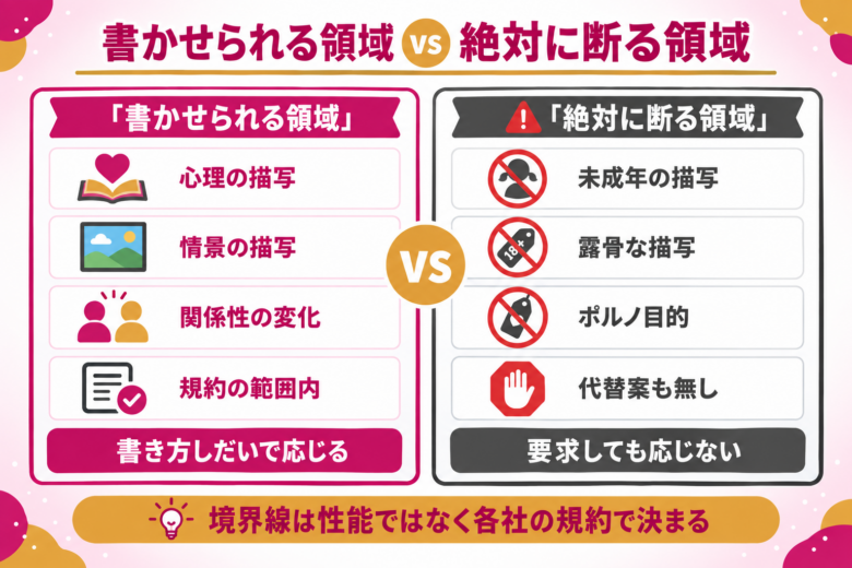 AIで官能小説やエロ小説は書ける?各社の規約が定める境界線