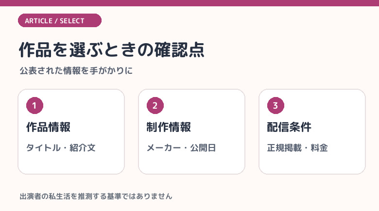 作品の選び方5つのポイント